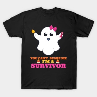 You Can't Scare Me - Halloween Breast Cancer T-Shirt